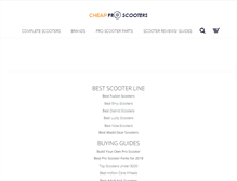 Tablet Screenshot of cheapproscooters.com